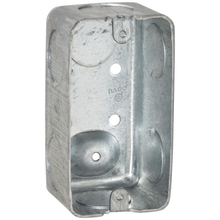 Southwire Electrical Box, 13 cu in, Handy Box Type, Steel, Rectangular Shape G19281-3/4-UPC
